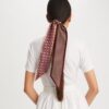 3d Checkered Logo Silk Ribbon Tie