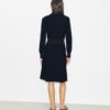 A-Line Turtleneck Zip Dress