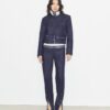 Ankle-Zip Cotton Jeans