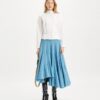 Asymmetric Jersey Skirt
