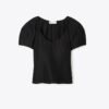 Balloon Sleeve Viscose Top
