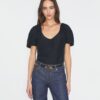 Balloon Sleeve Viscose Top