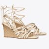 Basket-Weave Espadrille Wedge