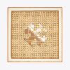 Basket-Weave Logo Oversized Square Scarf