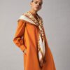 Basket-Weave Logo Oversized Square Scarf