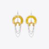 Bead And Resin Chandelier Earrings