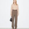 Bell-Sleeve Cotton Shirt