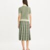 Box Pleated Jacquard Skirt
