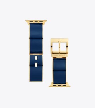 Buddy Bangle Band For Apple Watch®, Gold-Tone/Navy, 38 Mm X 40 Mm