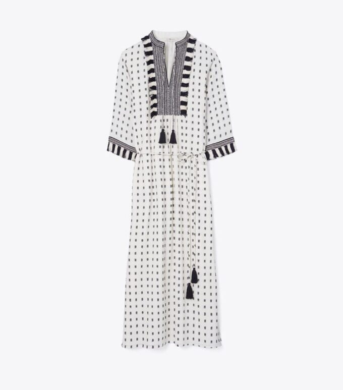 Caftan With Sweater Tassels