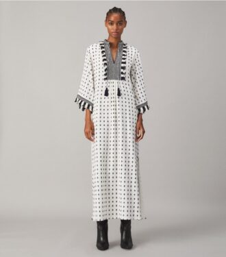 Caftan With Sweater Tassels