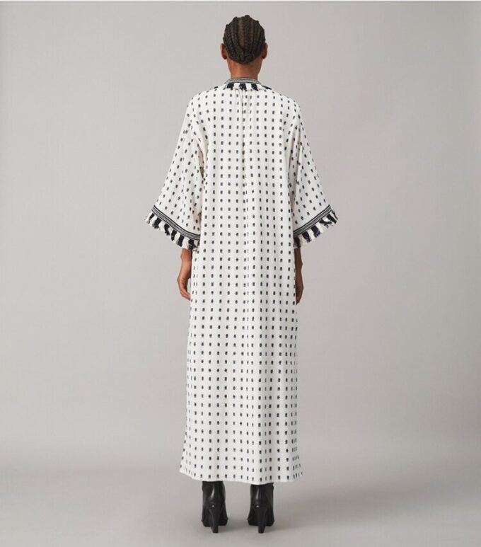 Caftan With Sweater Tassels