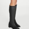 Cap-Toe Knee-High Boot