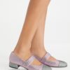 Cap-Toe Mary Jane Pavé Heeled Ballet