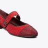 Cap-Toe Mary Jane Pavé Heeled Ballet