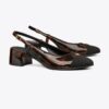 Cap-Toe Slingback Pump