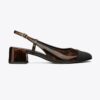 Cap-Toe Slingback Pump