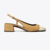 Cap-Toe Slingback Pump