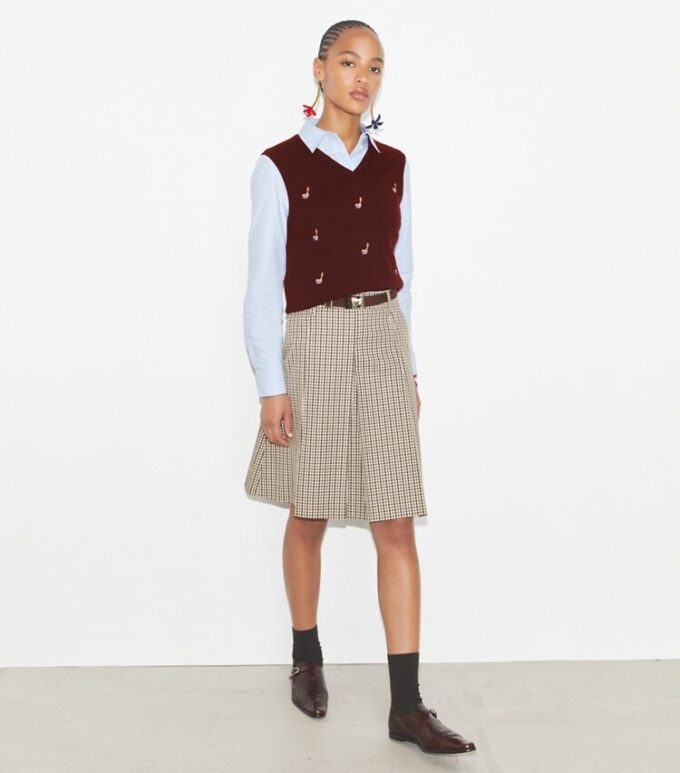 Cashmere Birdie Sweater Vest