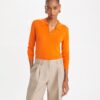 Cashmere Long-Sleeve Polo