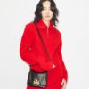 Charlie Croc-Embossed Shoulder Bag