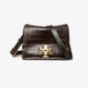 Charlie Croc-Embossed Shoulder Bag