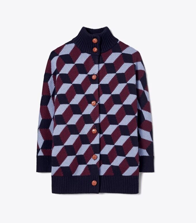 Chevron Sweater Coat