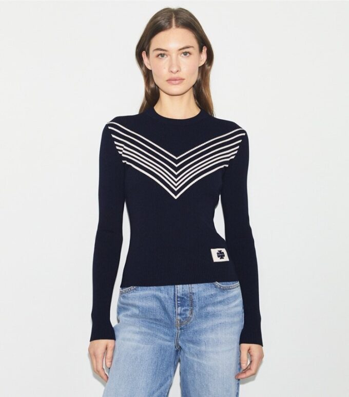 Chevron Viscose Sweater