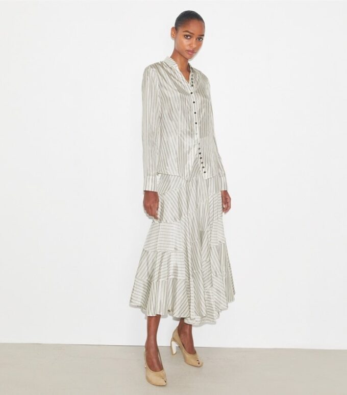 Asymmetrical Viscose Skirt