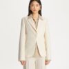 Cinched Twill Blazer