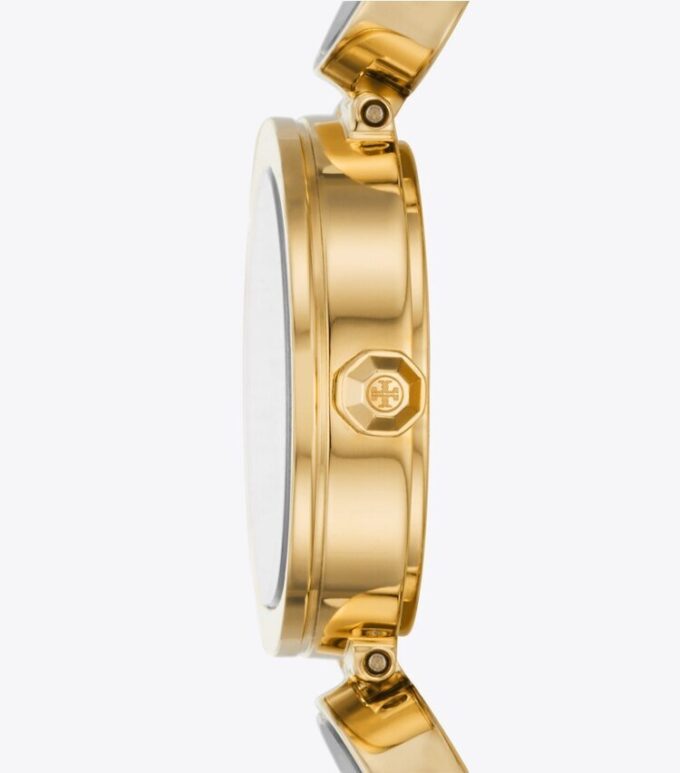 Clock Watch, Gold-Tone Stainless Steel