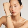 Clock Watch, Gold-Tone Stainless Steel