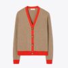 Colorblock Cashmere Cardigan
