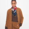 Colorblock Logo Silk Square
