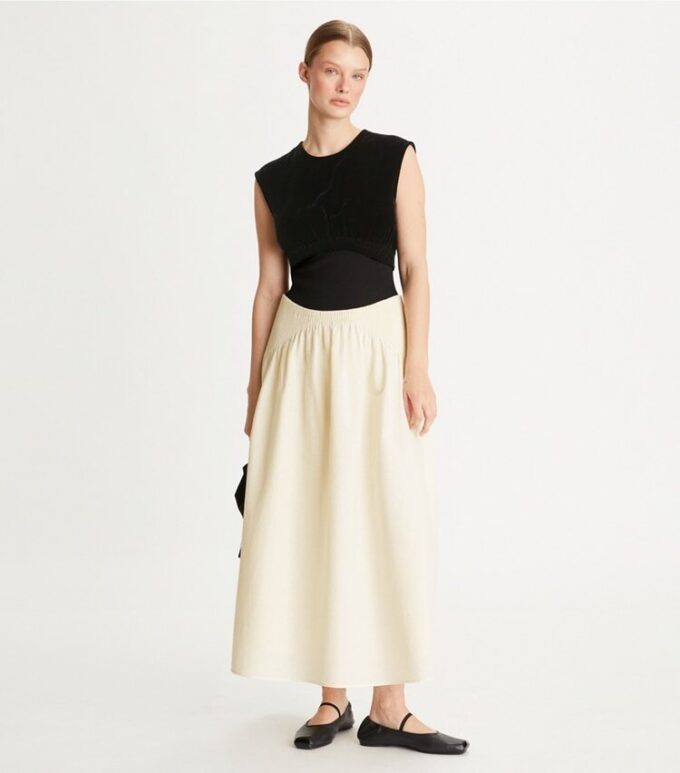 Colorblock Pleated Dress