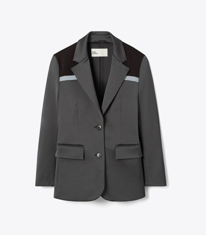 Colorblock Stretch Blazer