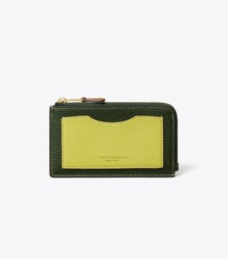 Colorblock Zip Card Case