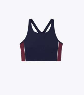Contrast Piped Long Bra