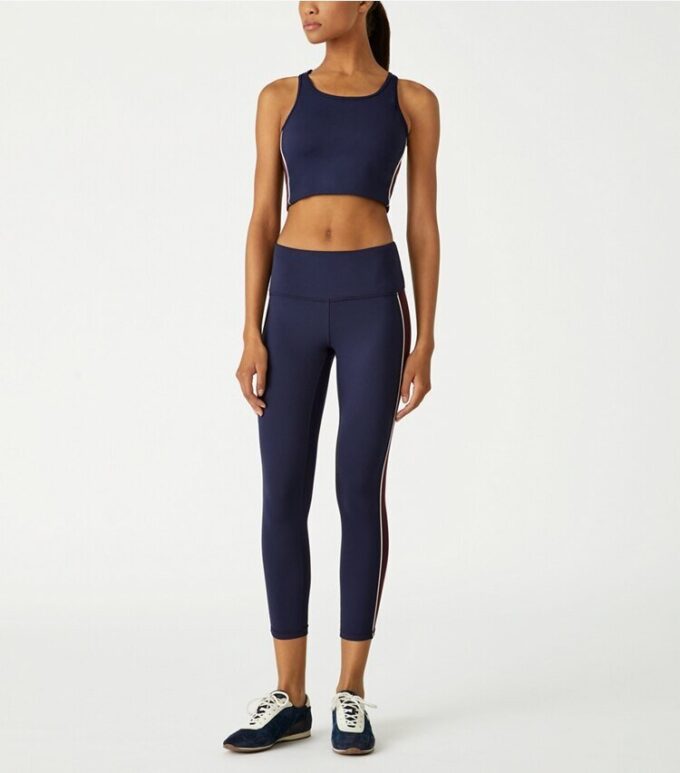 Contrast Piped Long Bra Contrast Piped Long Bra