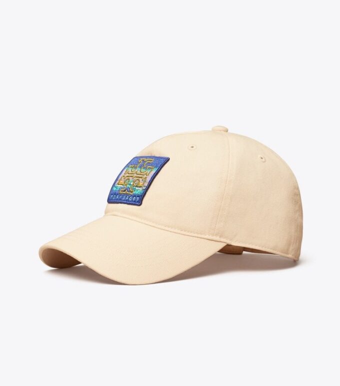 Cotton Baseball Hat With Patch