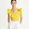 Cotton Flounce Top