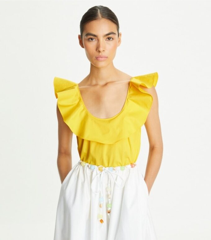 Cotton Flounce Top