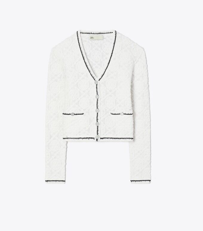 Cotton Logo Lace Cardigan Cotton Logo Lace Cardigan