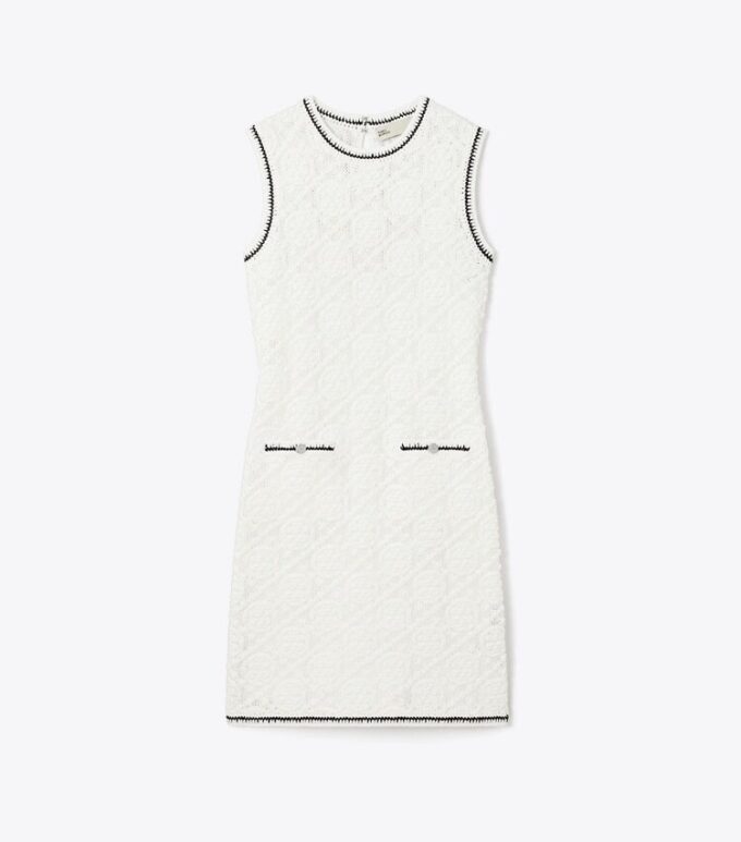 Cotton Pointelle Knitted Tank Dress Cotton Pointelle Knitted Tank Dress