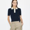 Cotton Pointelle Polo