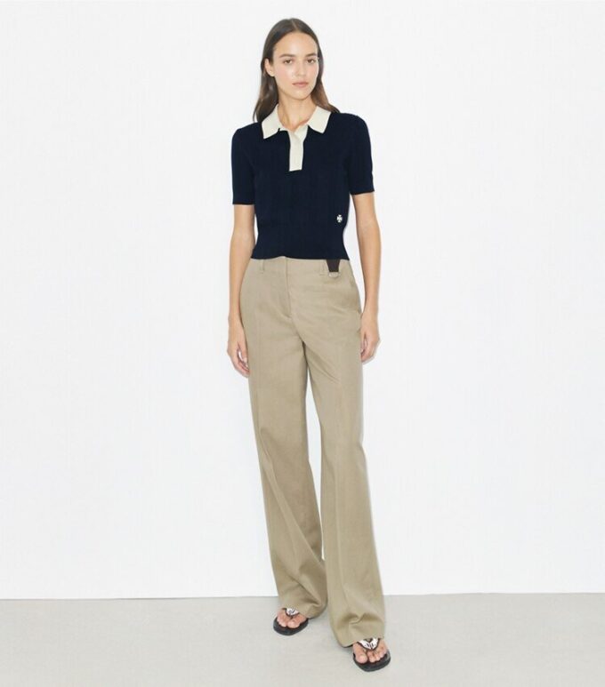 Cotton Pointelle Polo