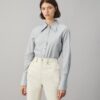 Cotton Poplin Striped Shirt