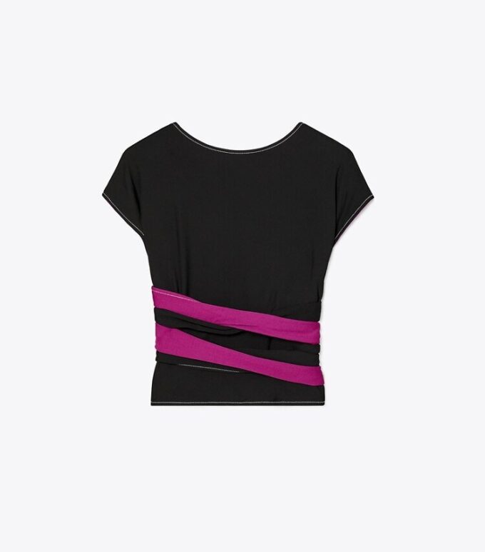 Crepe Jersey Wrap Top Crepe Jersey Wrap Top