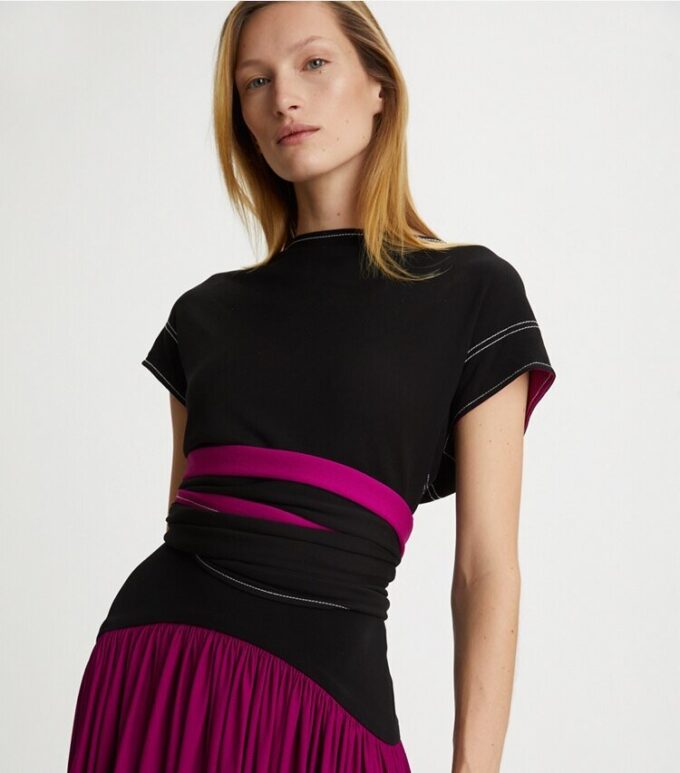Crepe Jersey Wrap Top Crepe Jersey Wrap Top