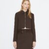 Cropped Crepe Jacket